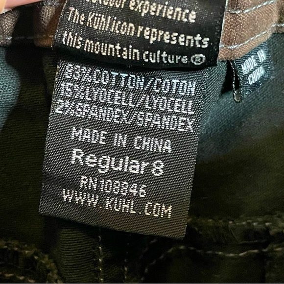 New Ladies Work Pants Woman’s Kuhl Classic Hiking Pants Utility Khaki Size 8 - Picture 12 of 13
